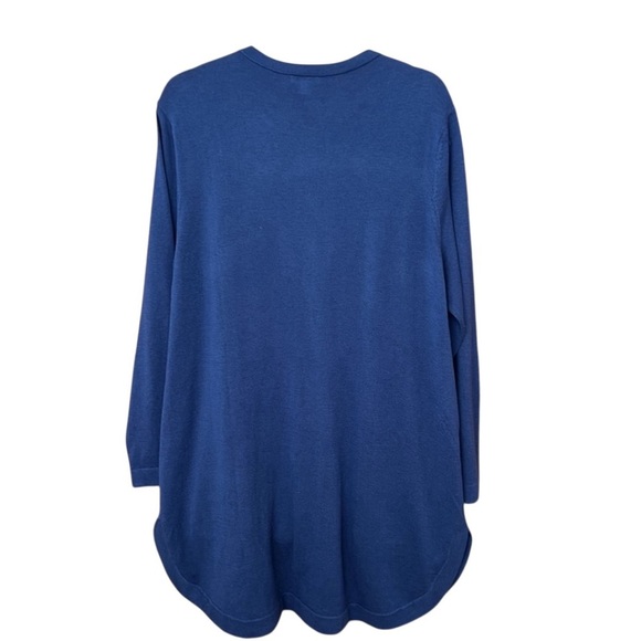 J Jill Slate Blue Cardigan XL - Picture 6 of 7